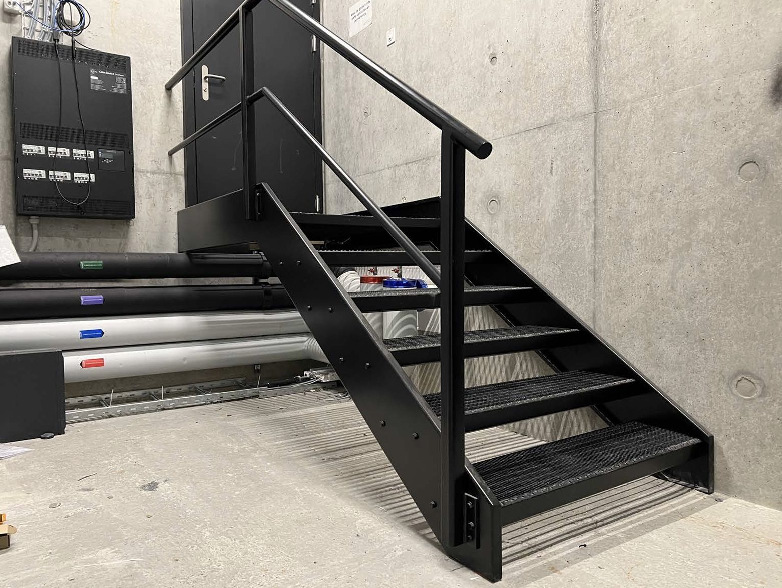 Rampe escalier métallique