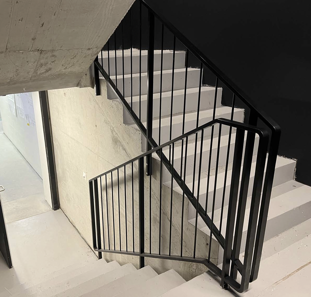 Vue d'ensemble escalier en colimaçon