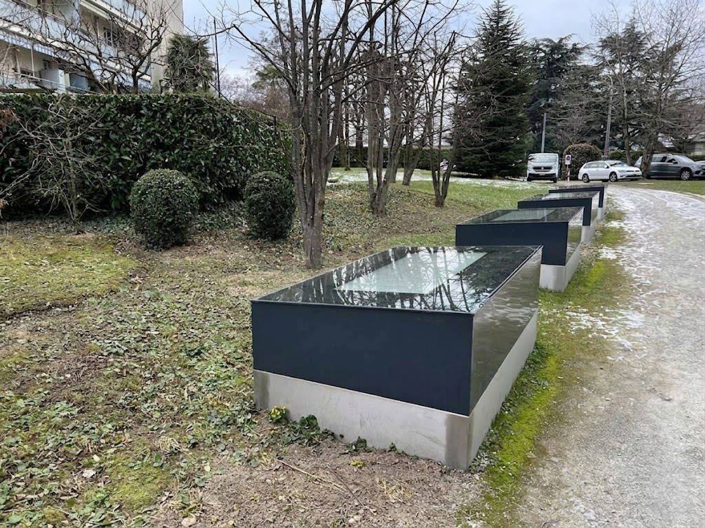 Détail fixation garde-corps inox